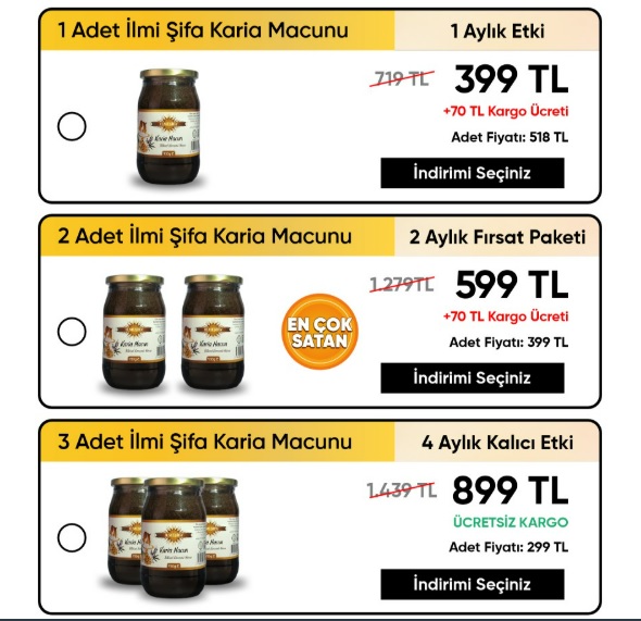 İlmi Şifa Karia Macunu Satış Sitesi